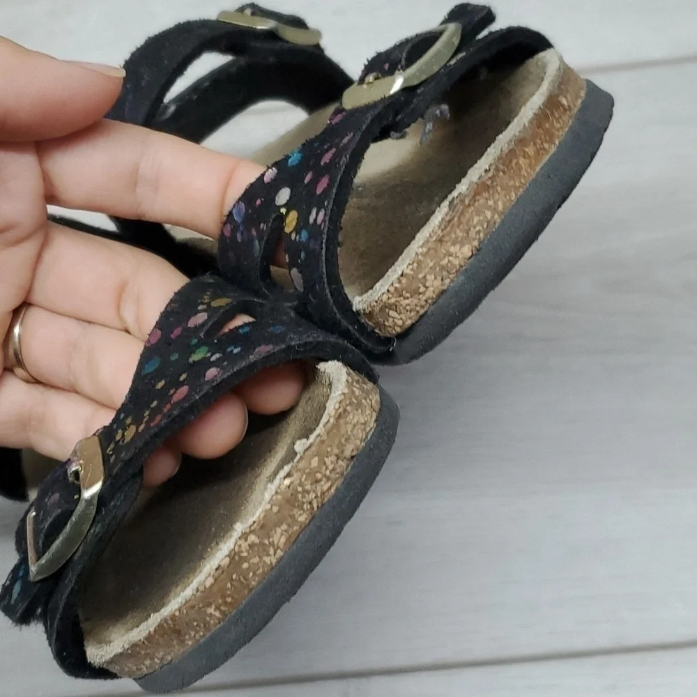 Birkenstock Kids Girls Rio Mozaic Ankle Leather Strap Sandals shoes sz 26/C3